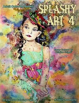 Splashy Art 4 Adult Coloring Book PDF Digital Download