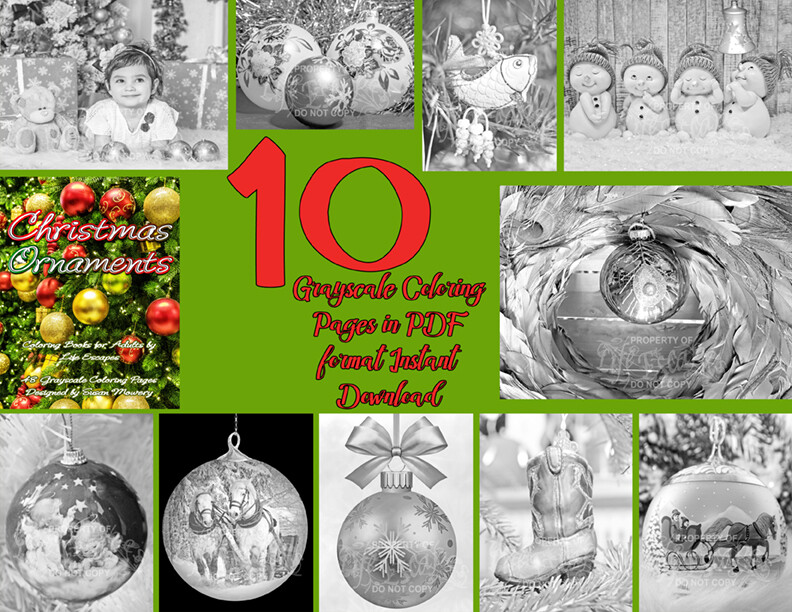 Christmas Ornaments Sampler Pack PDF Digital Download