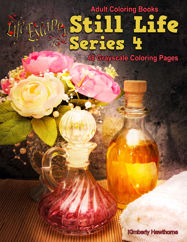 Still Life Series 4 Coloring Book for Adults PDF Digital Download