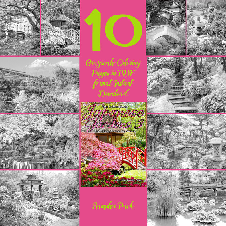 Japanese Gardens 3 Sampler Pack PDF Digital Download