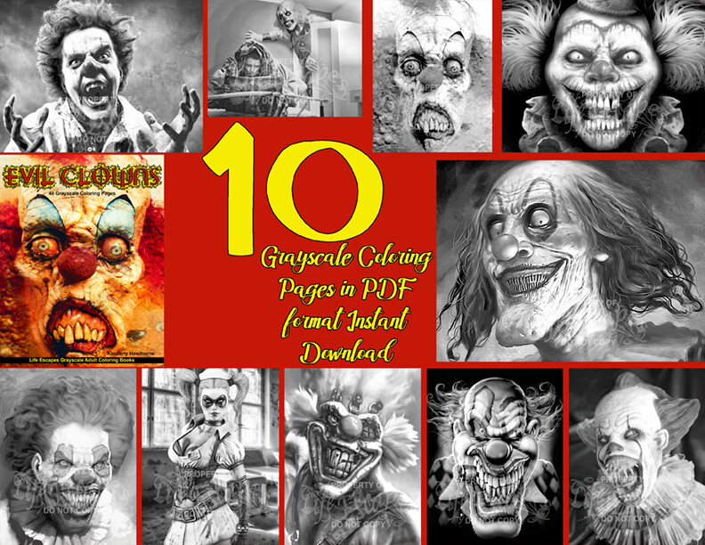 Evil Clowns Sampler PDF Digital Download