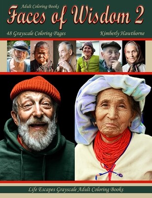 Faces of Wisdom 2 Grayscale Adult Coloring Book PDF