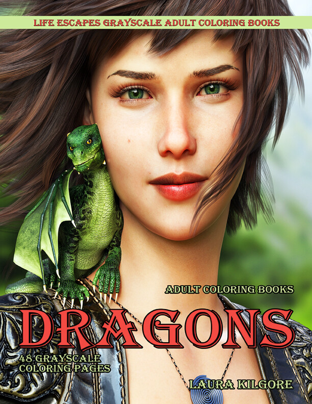 Dragons Grayscale Adult Coloring Book PDF Dragons Grayscale Adult Coloring Book PDF