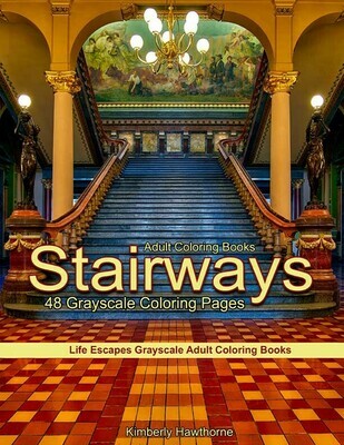 Stairways Grayscale Adult Coloring Book PDF
