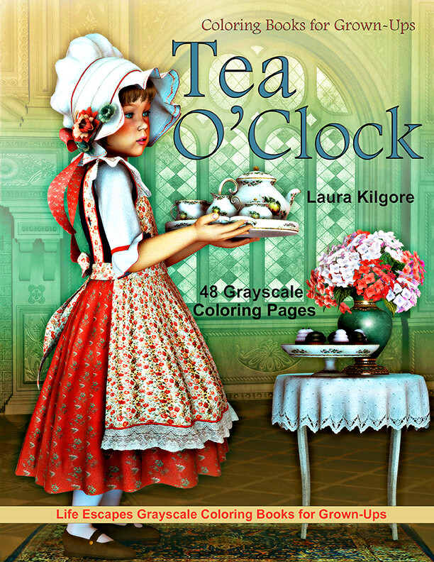 Download Tea O Clock Grayscale Coloring Book For Grown Ups Pdf Life Escapes Grayscale Coloring Ebooks Pdf