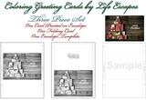 Coloring Cards Christmas Greeting Card #5