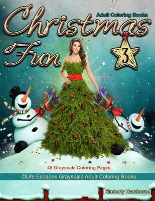 Christmas Fun 3 Grayscale Adult Coloring Book PDF