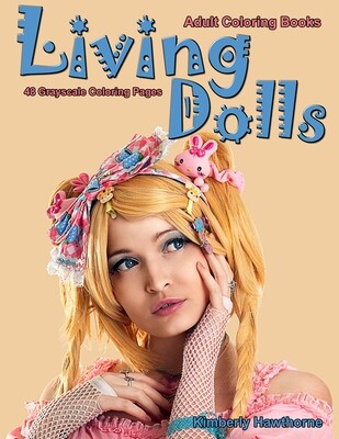 Living Dolls Grayscale Adult Coloring Book PDF