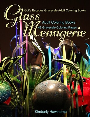 Glass Menagerie Grayscale Adult Coloring Book PDF