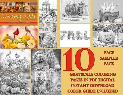 Loving Fall Coloring Book Sampler Pack PDF