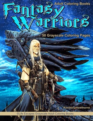 Fantasy Warriors Grayscale Adult Coloring Book PDF