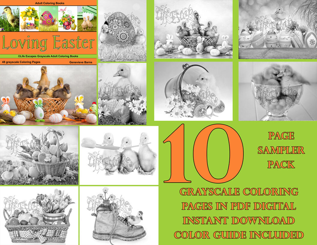 Loving Easter Coloring Book Sampler Pack PDF