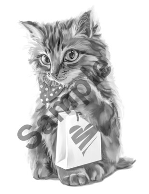 Kitty Coloring Page #5