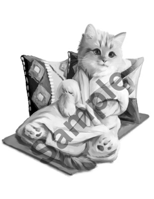 Kitty Coloring Page #12