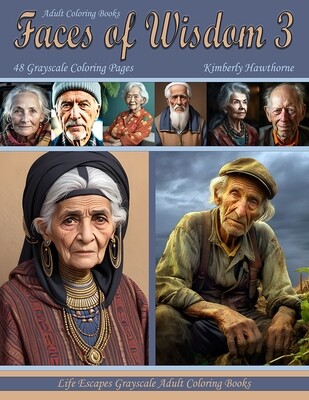 Faces of Wisdom 3 Grayscale Adult Coloring Book PDF
