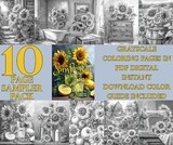 Sunflower Fun Coloring Book Sampler Pack PDF