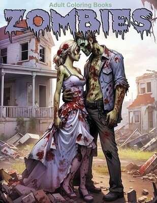 Zombies Grayscale Coloring Book for Adults PDF