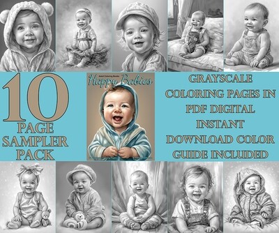Happy Babies Coloring Book Sampler Pack PDF