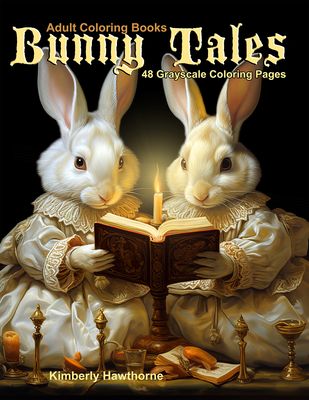 Bunny Tales Grayscale Coloring Book for Adults PDF