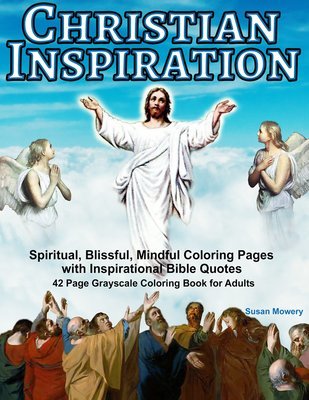 Christian Inspiration Coloring Book for Adults Digital Download