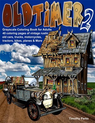 Oldtimer 2 Coloring Book for Adults Digital Download