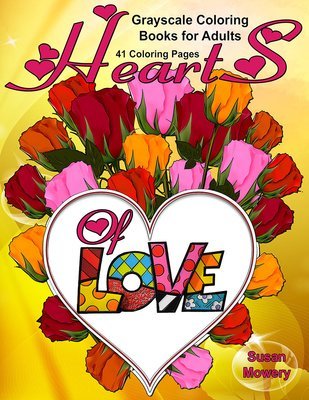 Hearts of Love Coloring Book for Adults Digital Download