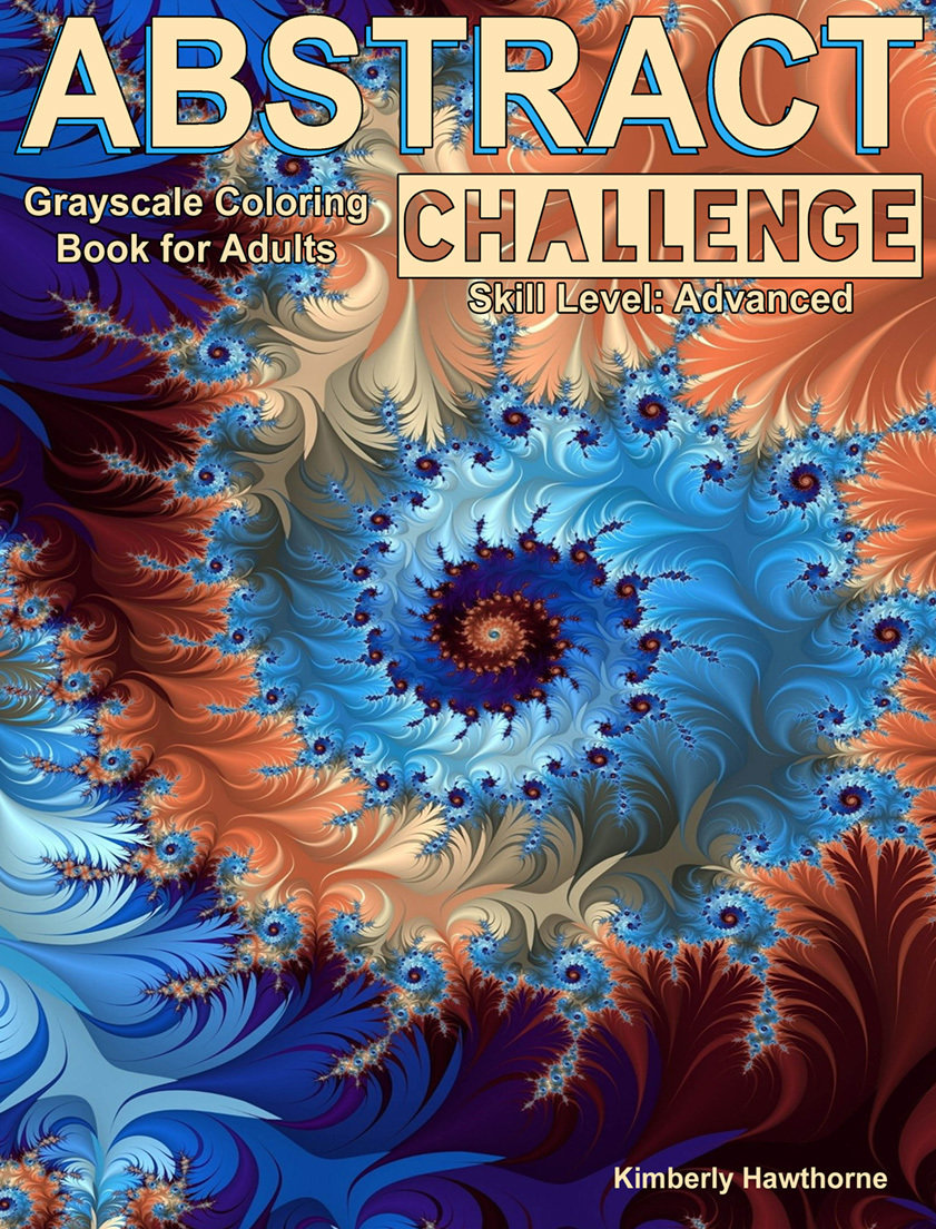 Abstract Challenge Coloring Book for Adults Digital Download