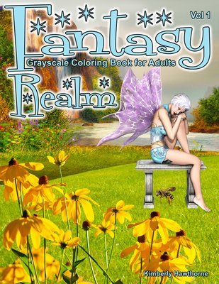 Fantasy Realm V1 Coloring Book for Adults Digital Download