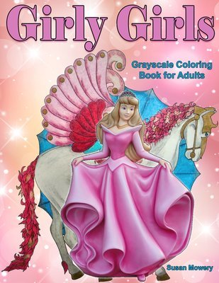 Girly Girls Coloring Book for Adults Digital Download