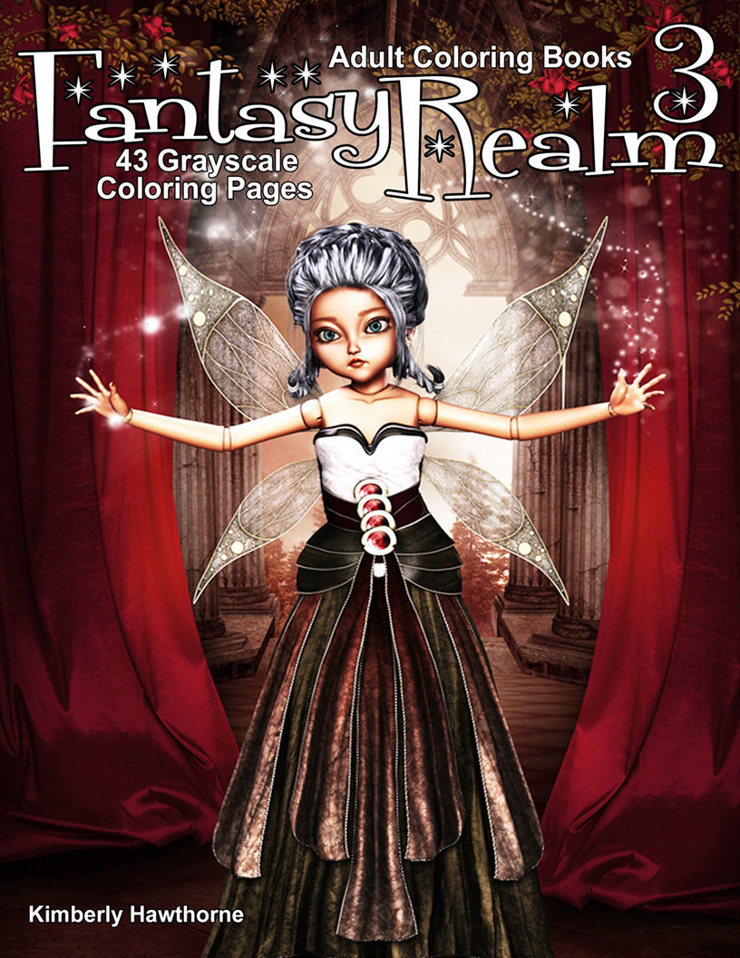 Fantasy Realm V3 Coloring Books for Adults Digital Download