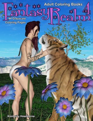 Fantasy Realm 4 Coloring Book for Adults Digital Download
