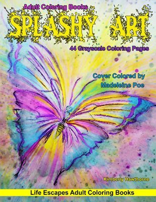 Splashy Art Adult Coloring Book Digital Download