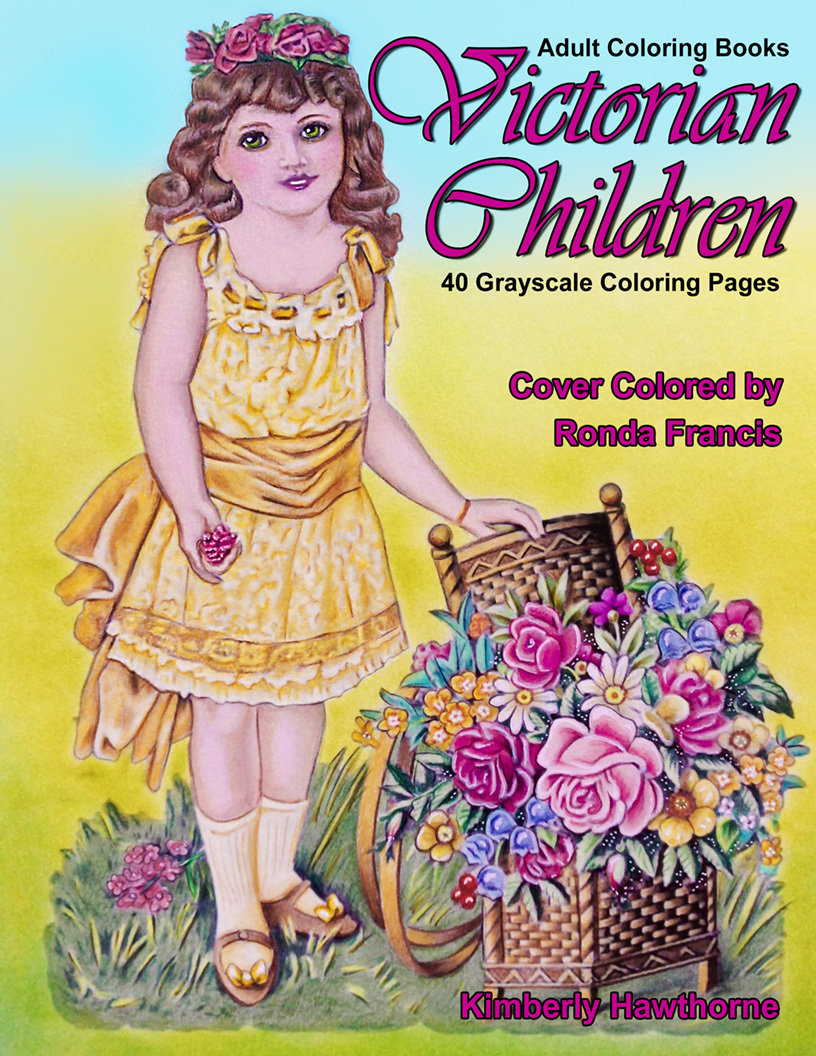 Victorian Children Coloring Book for Adults Digital Download
