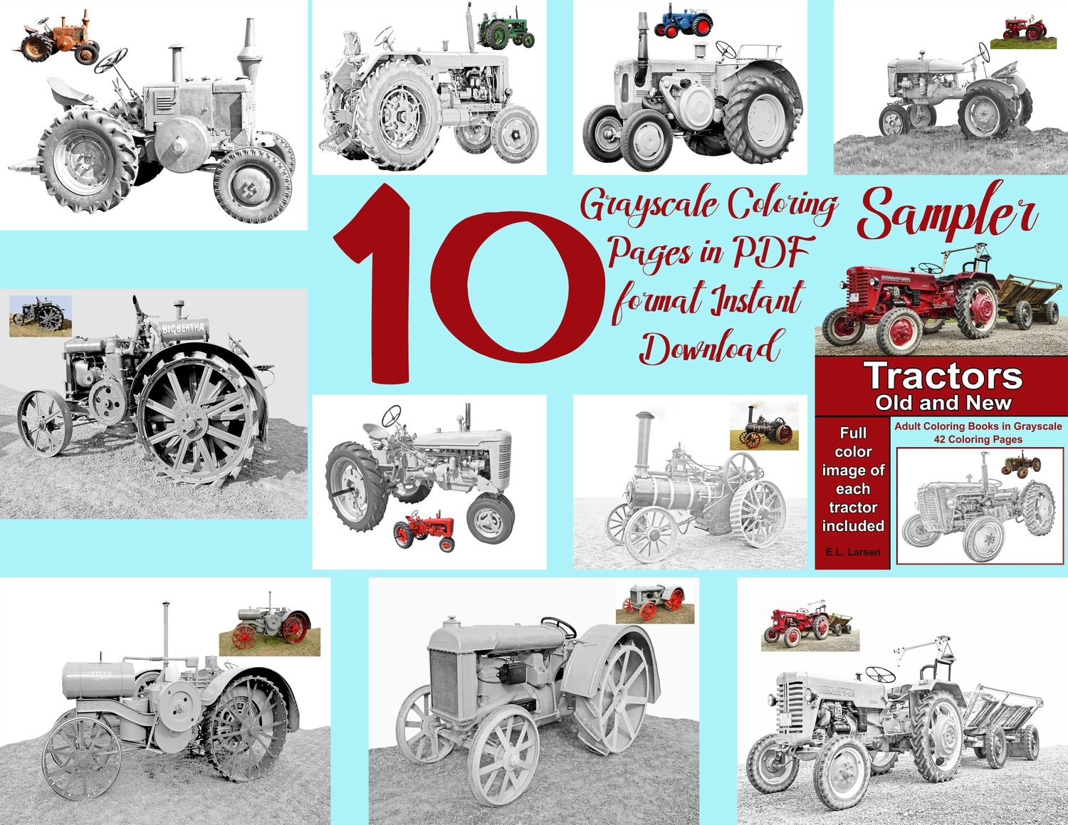 Tractors Sampler Pack Digital Download Tractors Sampler Pack Digital Download