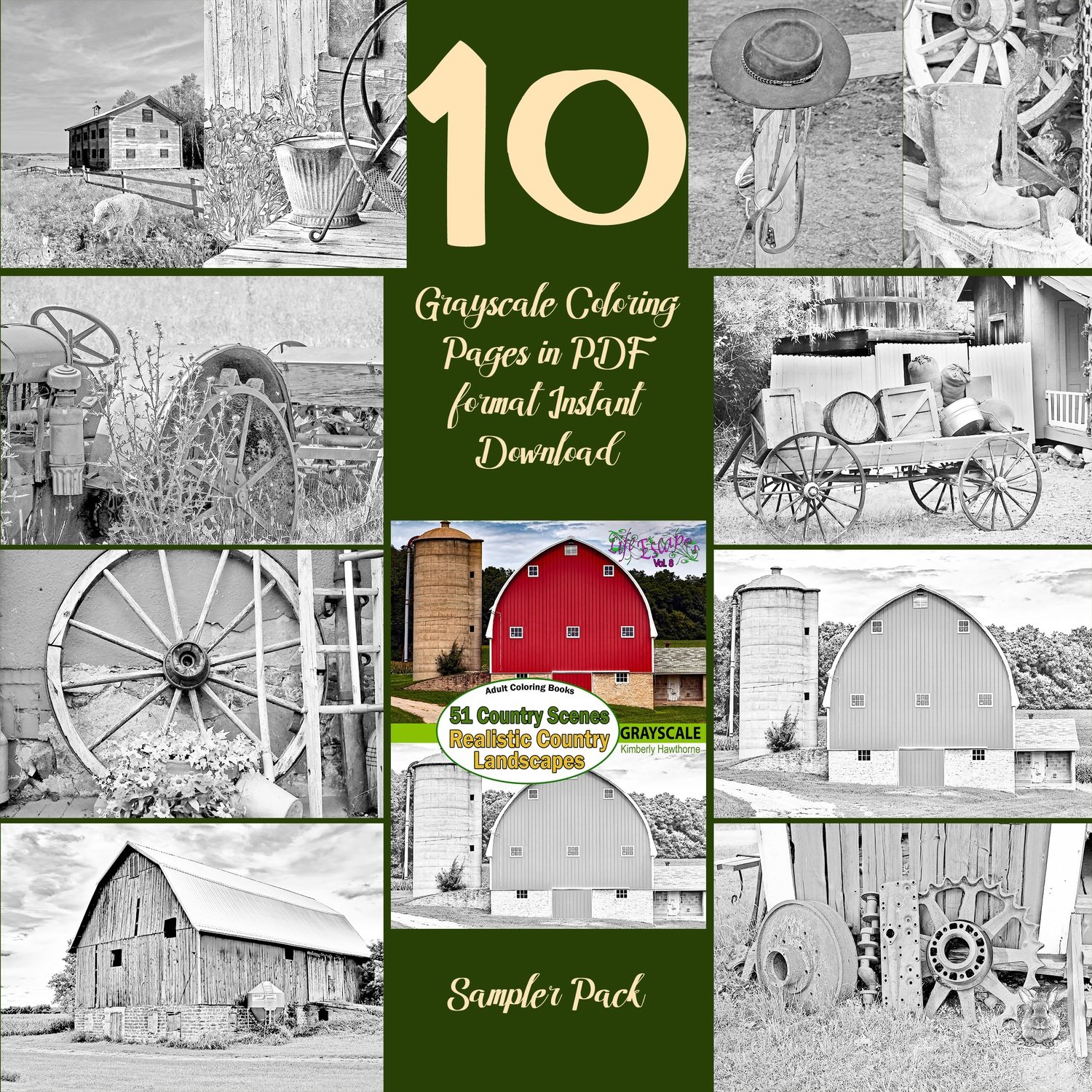 51 Country Scenes Sampler Pack Digital Download 51 Country Scenes Sampler Pack Digital Download