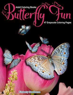 Butterfly Fun Adult Coloring Book Digital Download