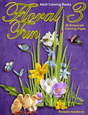 Floral Fun 3 Adult Coloring Book Digital Download