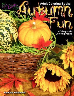 Autumn Fun Adult Coloring Book Digital Download