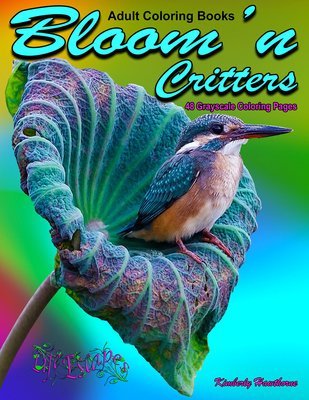 Bloom'n Critters Adult Coloring Book Digital Download