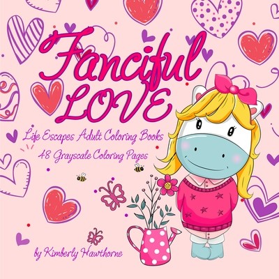 Fanciful Love Adult Coloring Book Digital Download