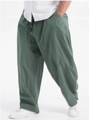 Men Plus Size Cotton Pants