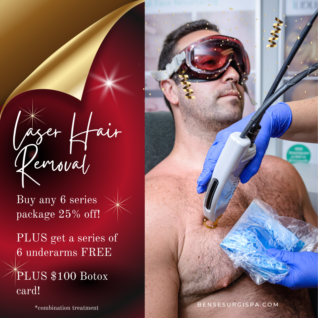 Laser Hair Removal All Areas 25% off 6 Pack + $1290 Underarms FREE!