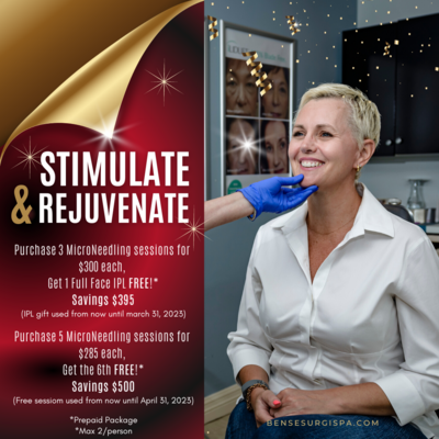 STIMULATE AND REJUVENATE 3 MICRONEEDLING SESSIONS GET IPL FREE