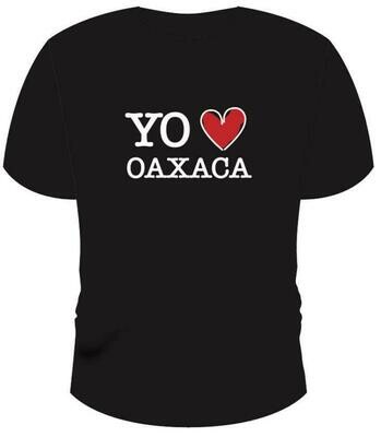 Playera Negra Yo Amo a Oaxaca