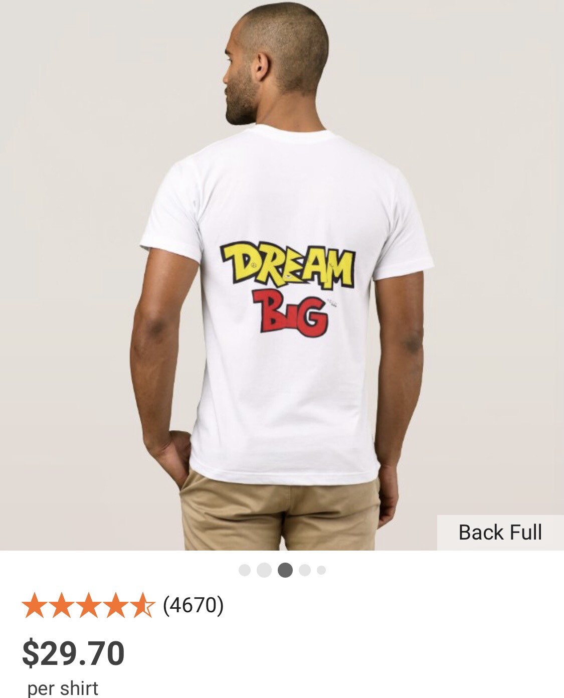 DREAM BIG MEN T-SHIRTS