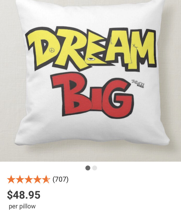 DREAM BIG PILLOW