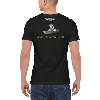 P40 Tex Hill WWII Ace Unisex Pocket T-Shirt P40 Tex Hill WWII Ace Unisex Pocket T-Shirt