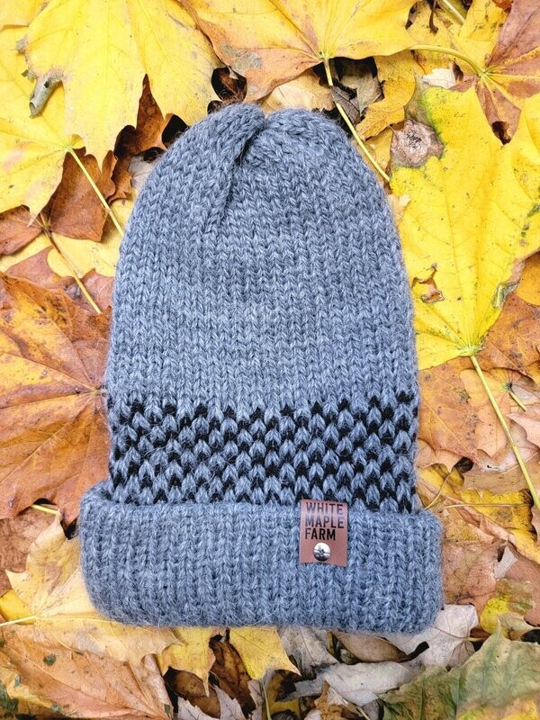 Reversible Mens Fair Isle Knit Hat