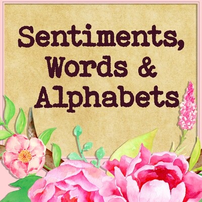 Sentiments, Words, Alphabets