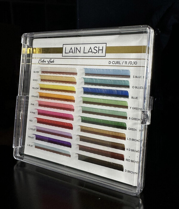 PESTAÑAS LAIN LASH 20 COLORES